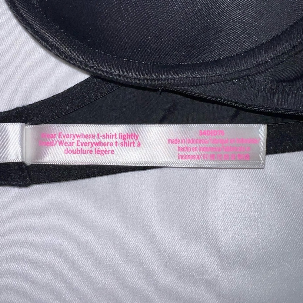 Black Wear Everywhere T-Shirt Bra - Picture 4 of 4